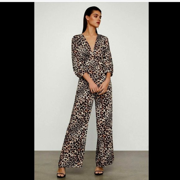 BCBG Leopard Print Jumpsuit, NWT, Size Medium - Picture 3 of 14